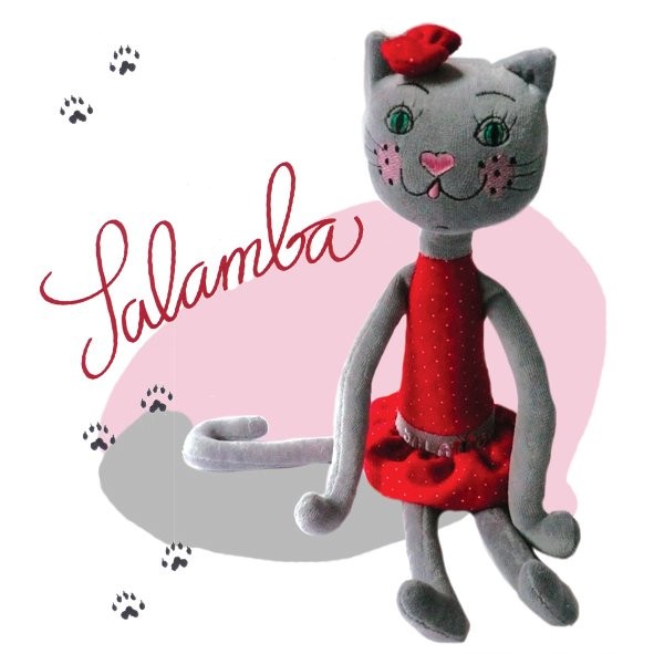 Kočka Salamba s návodem pro hravé cvičení 